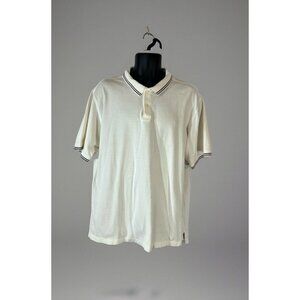 Foot Locker White Polo Shirt Men’s Size 2XL With red stripe on sleeve and collar